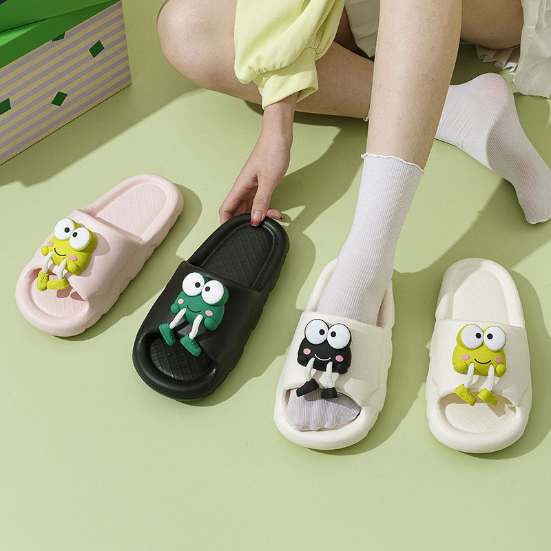 Cartoon Frog Slippers