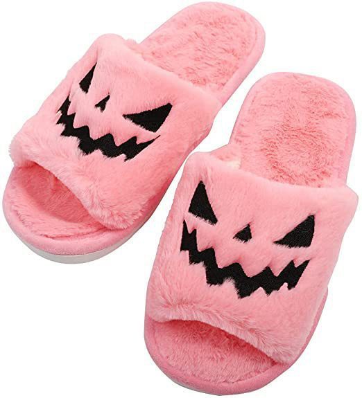 Pumpkin Face Indoor Slippers