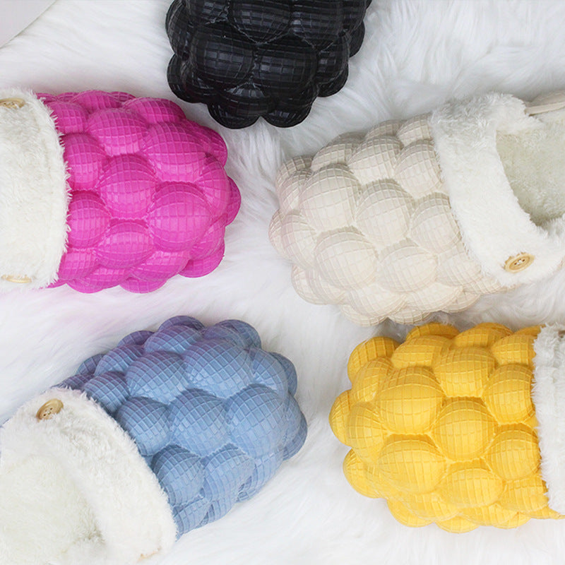 Bubble Slippers with Plush Lining