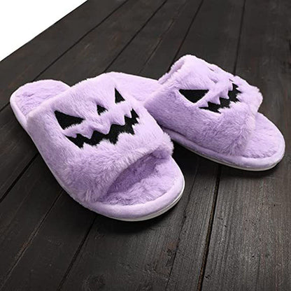 Pumpkin Face Indoor Slippers