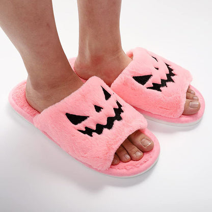 Pumpkin Face Indoor Slippers