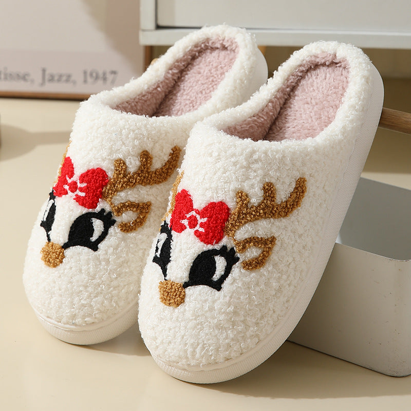 Santa or Reindeer Face Slippers