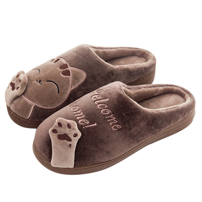 Cute Cat Welcome Home Slippers