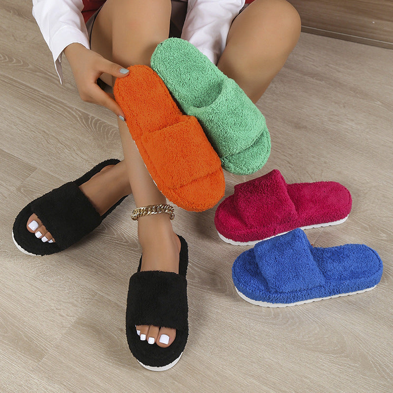 Fuzzy Home Slippers