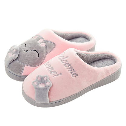 Cute Cat Welcome Home Slippers