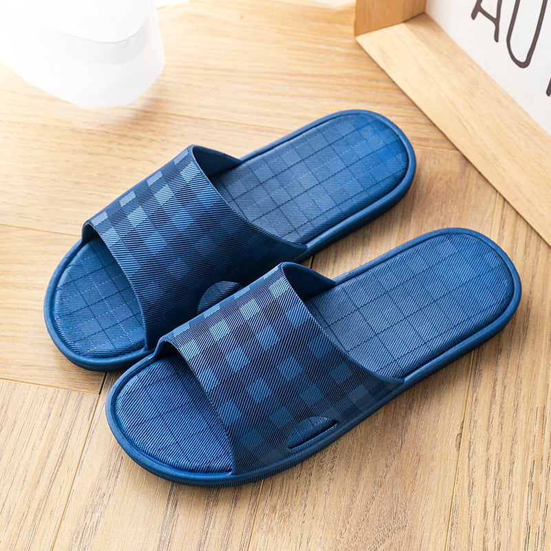 Plaid Print Home Slippers