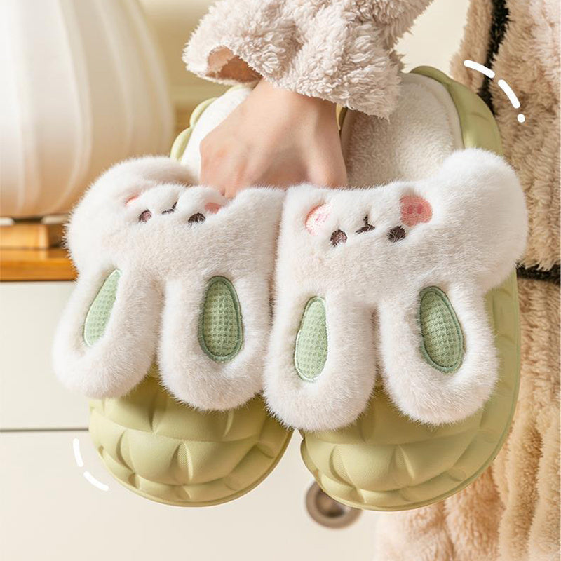 Bunny Fuzzy Indoor Slippers