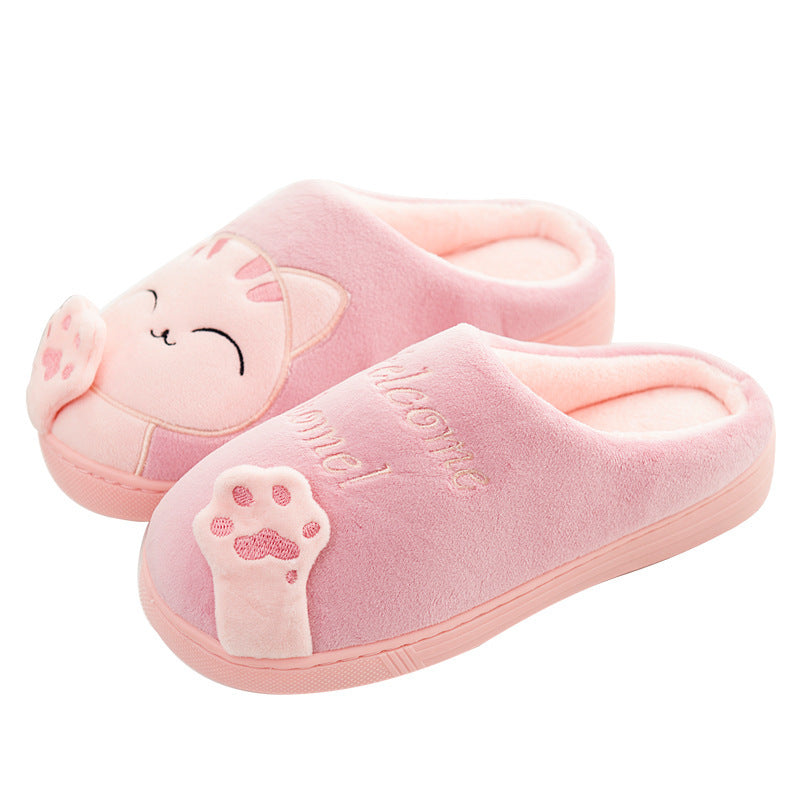 Cute Cat Welcome Home Slippers