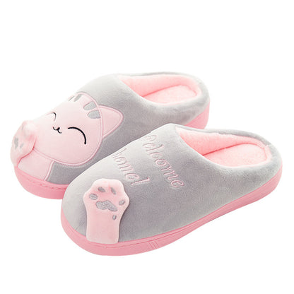 Cute Cat Welcome Home Slippers