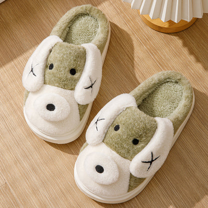 Cute Dog Plush Slippers