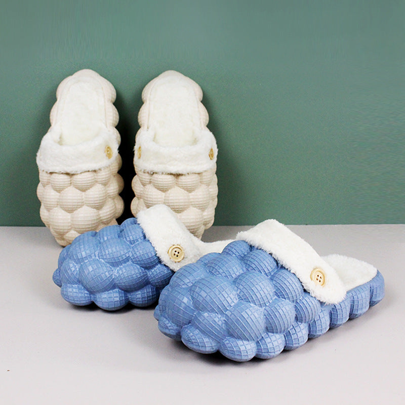 Bubble Slippers with Plush Lining