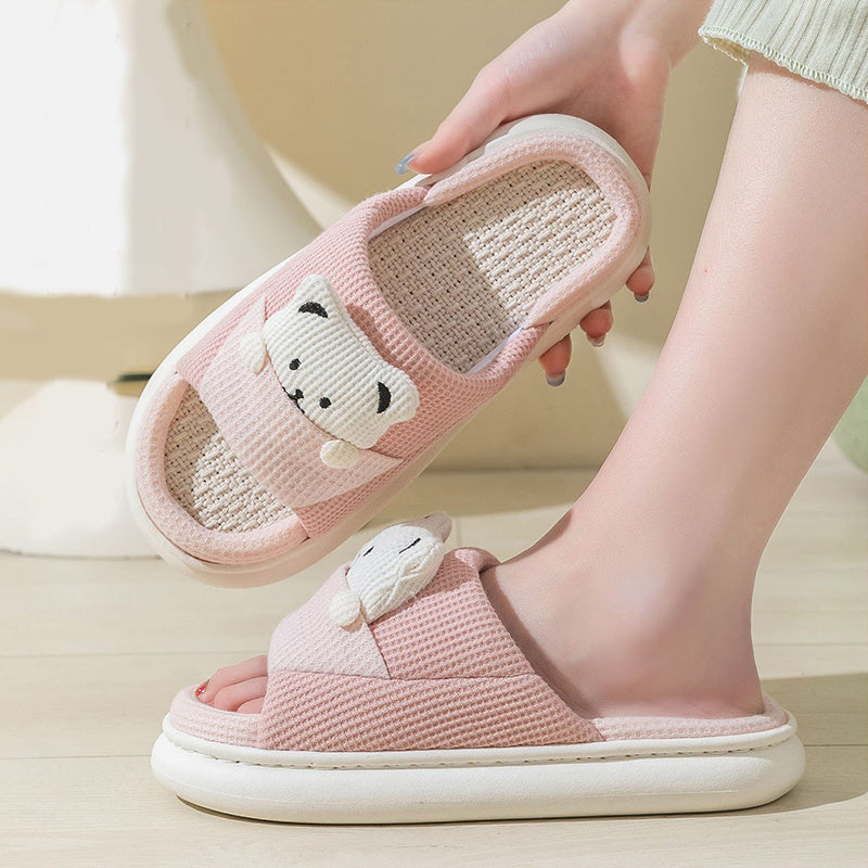 Cute Cartoon Bear in Pocket Slippers