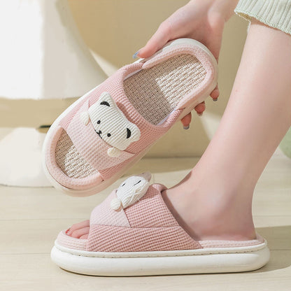 Cute Cartoon Bear in Pocket Slippers