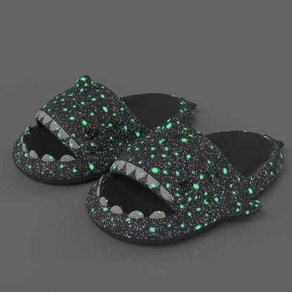 Shark Slippers With Starry Night Light