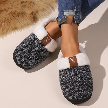 Thick Plush Winter Home Slippers