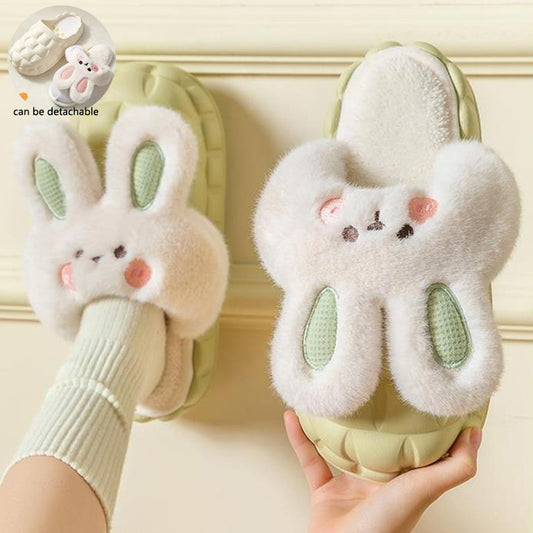 Bunny Fuzzy Indoor Slippers