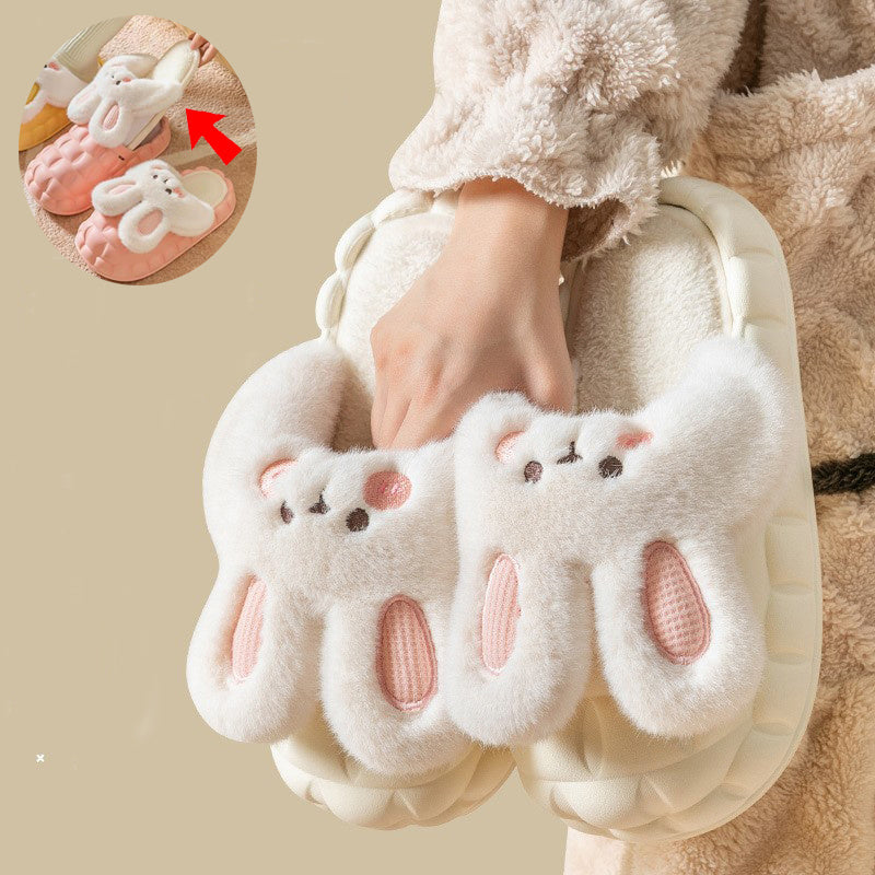 Bunny Fuzzy Indoor Slippers