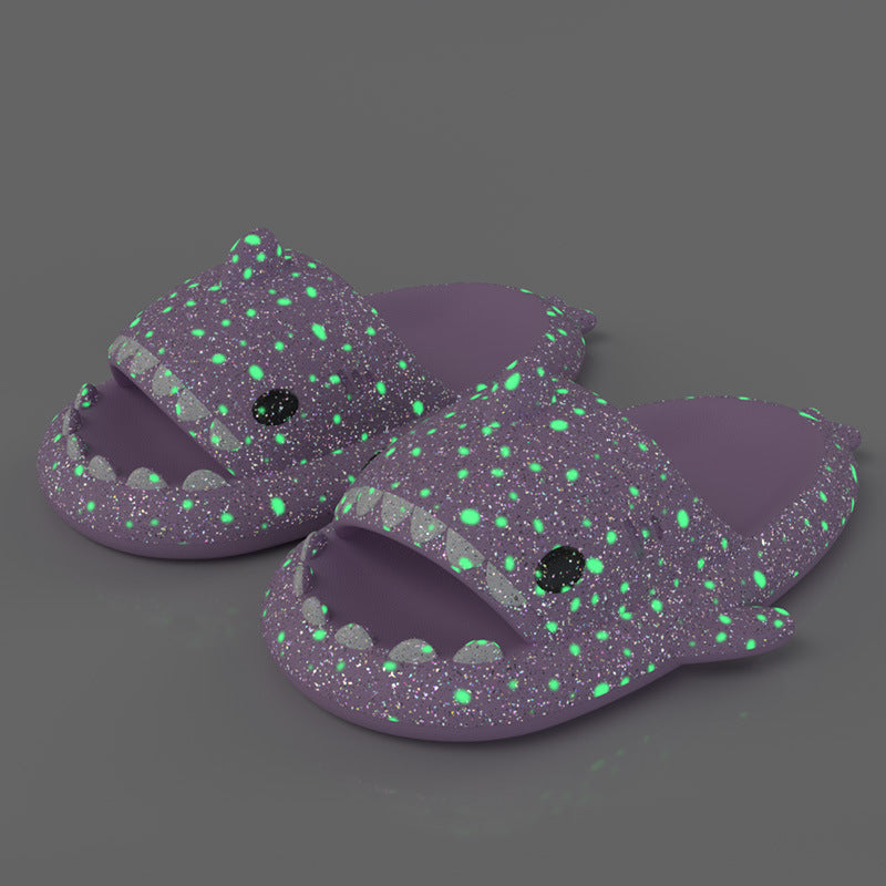 Shark Slippers With Starry Night Light