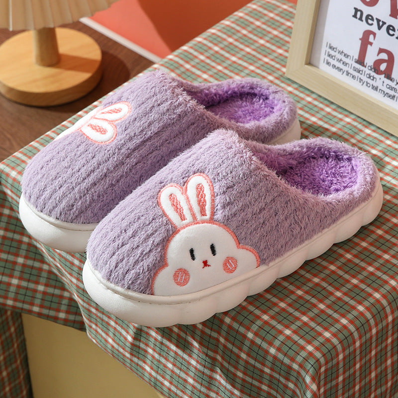 Rabbit and Bear Home Slippers