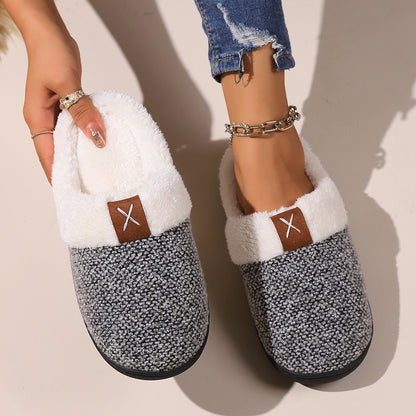 Thick Plush Winter Home Slippers