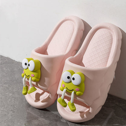 Cartoon Frog Slippers