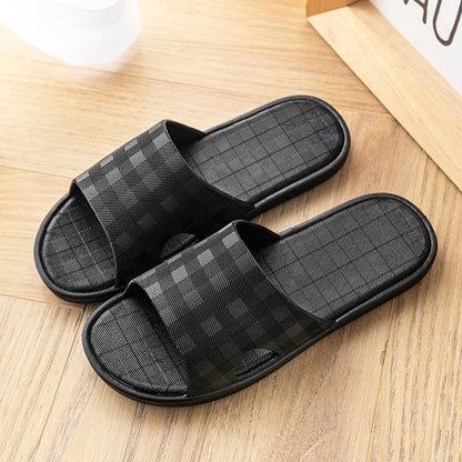 Plaid Print Home Slippers