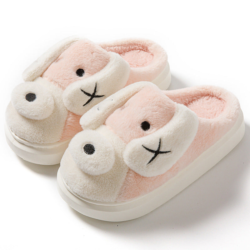 Cute Dog Plush Slippers