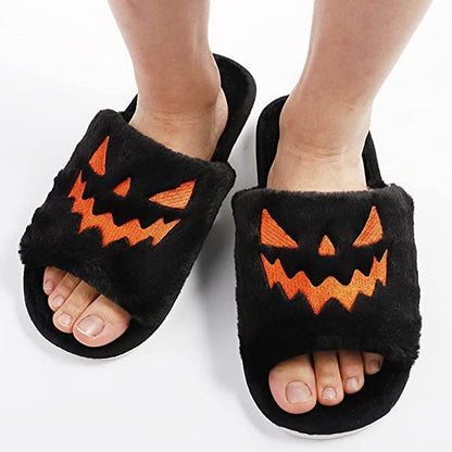 Pumpkin Face Indoor Slippers