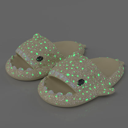 Shark Slippers With Starry Night Light