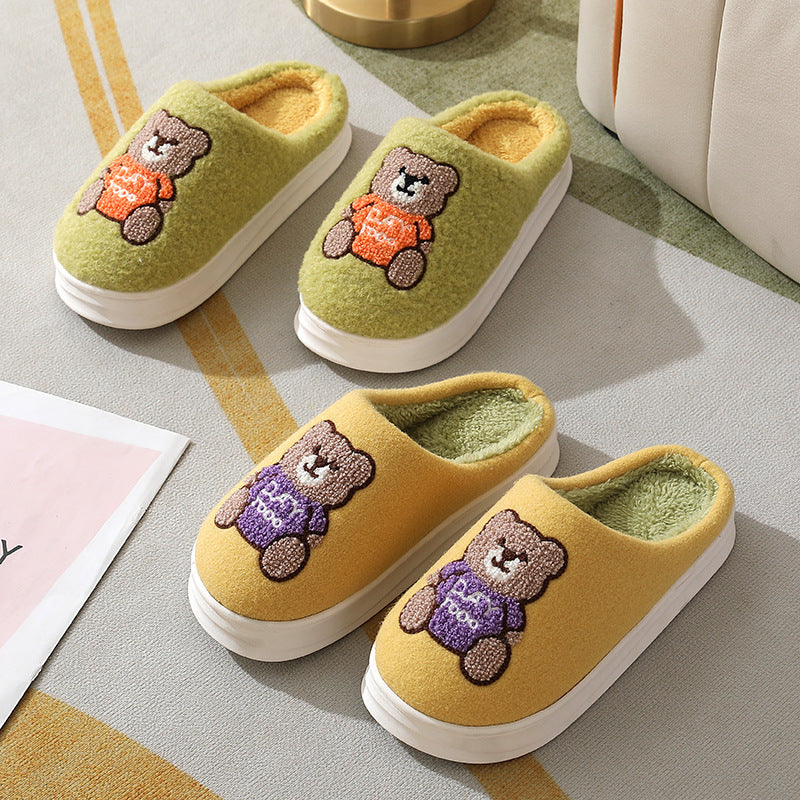 Bear Woolen Slippers