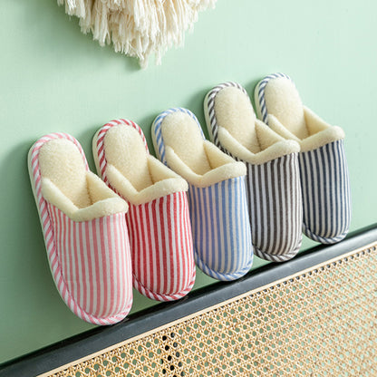 Simple Striped Slippers