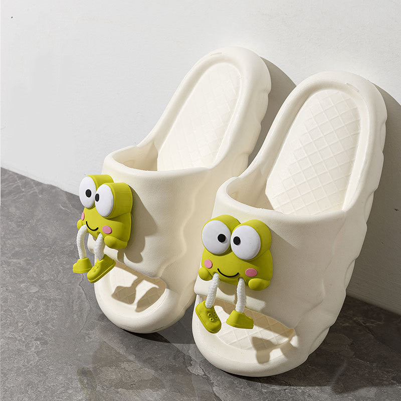 Cartoon Frog Slippers