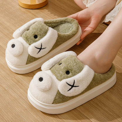 Cute Dog Plush Slippers