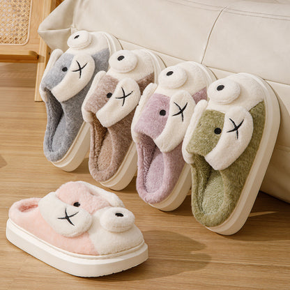 Cute Dog Plush Slippers