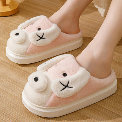 Cute Dog Plush Slippers