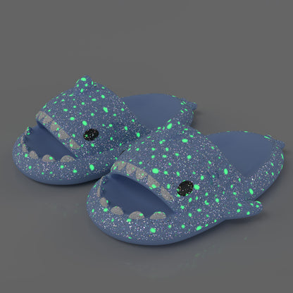 Shark Slippers With Starry Night Light