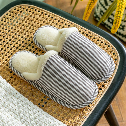 Simple Striped Slippers