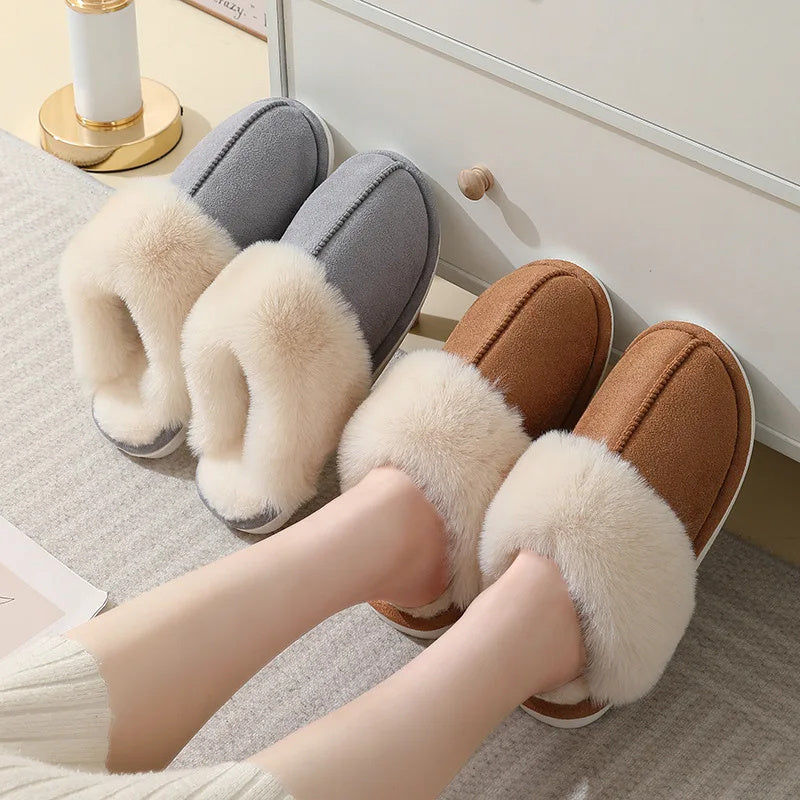 Warm Plush Home Slippers