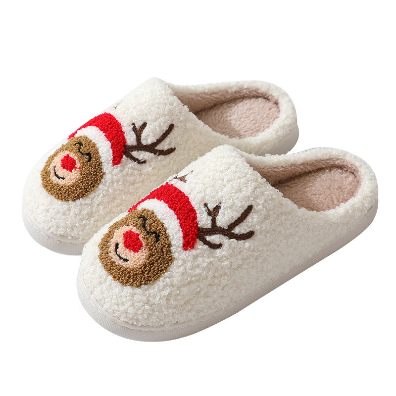 Santa or Reindeer Face Slippers