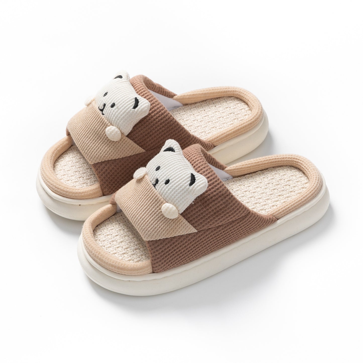 Cute Cartoon Bear in Pocket Slippers