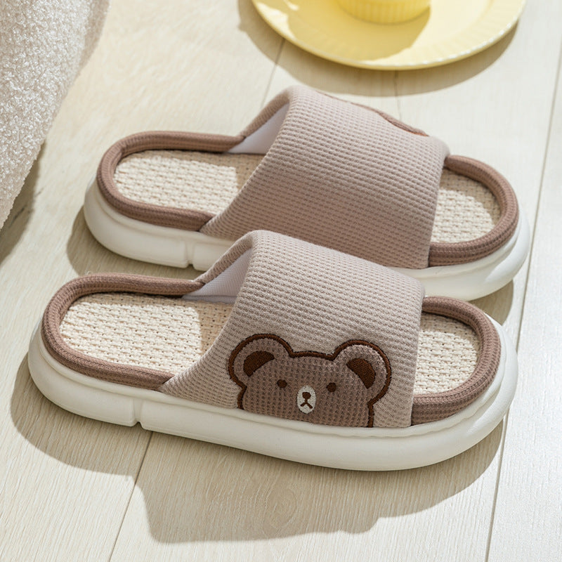 Rabbit and Bear Indoor Slippers