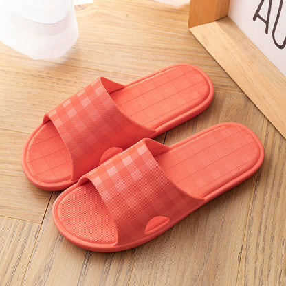 Plaid Print Home Slippers