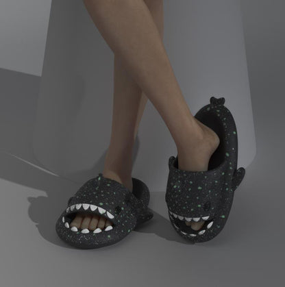 Shark Slippers With Starry Night Light