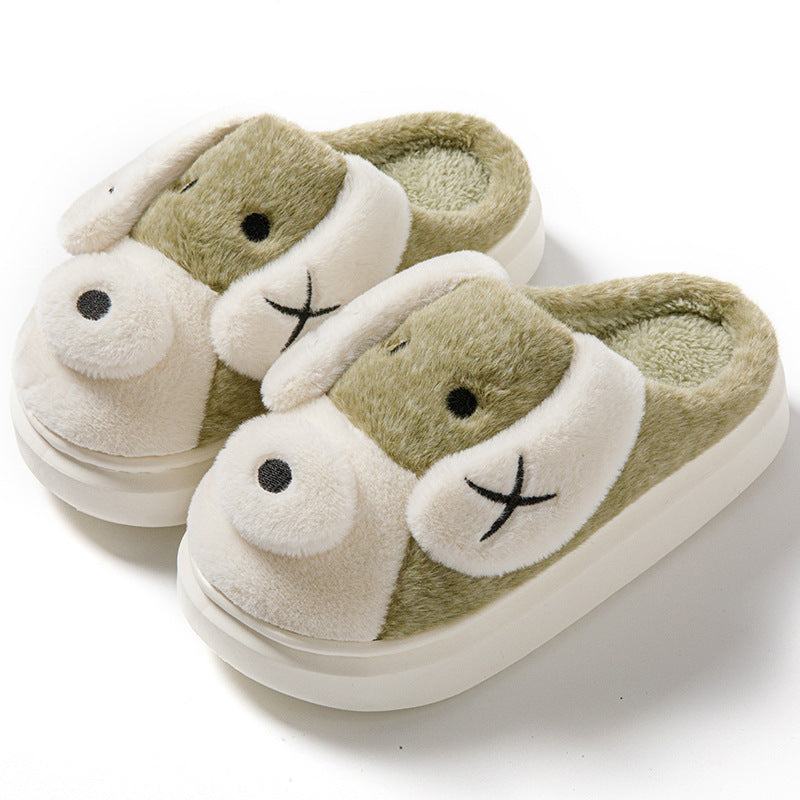 Cute Dog Plush Slippers