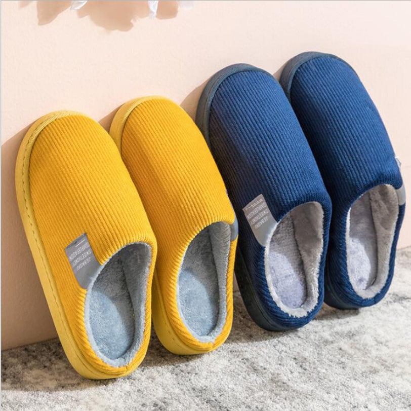 Corduroy Warm Home Slippers