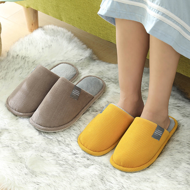 Corduroy Warm Home Slippers