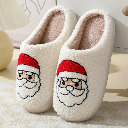 Santa or Reindeer Face Slippers